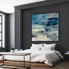 Indigo Wave by Silvia Vassileva on GIANT ART - black abstract