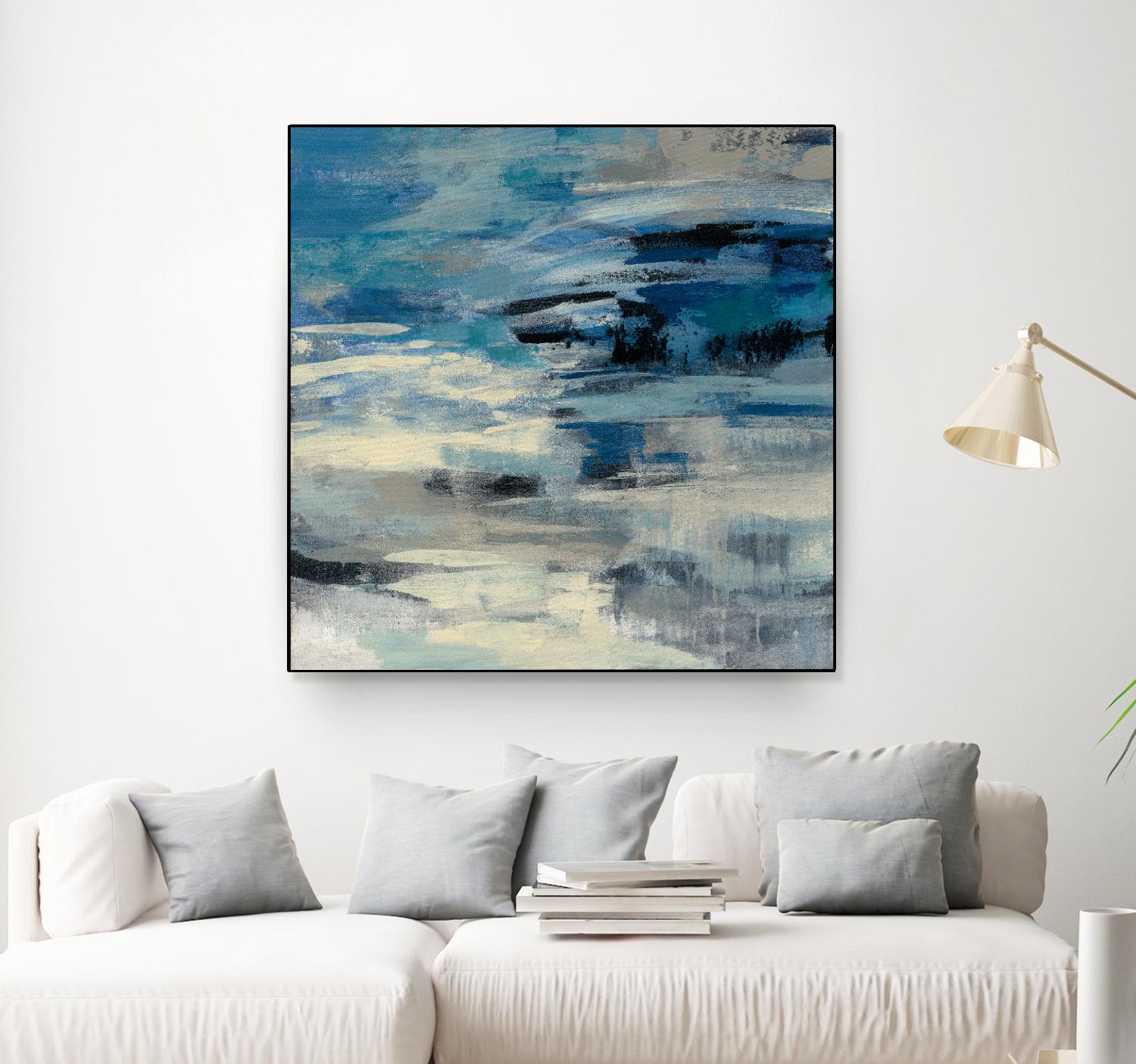 Indigo Wave by Silvia Vassileva on GIANT ART - black abstract