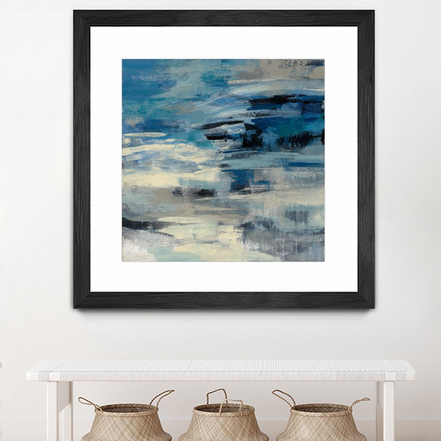 Indigo Wave by Silvia Vassileva on GIANT ART - black abstract