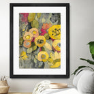 Yellow Floral Duo II by Silvia Vassileva on GIANT ART - grey floral