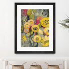 Yellow Floral Duo II by Silvia Vassileva on GIANT ART - grey floral