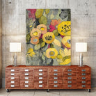 Yellow Floral Duo II by Silvia Vassileva on GIANT ART - grey floral