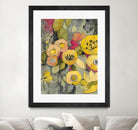 Yellow Floral Duo II by Silvia Vassileva on GIANT ART - grey floral
