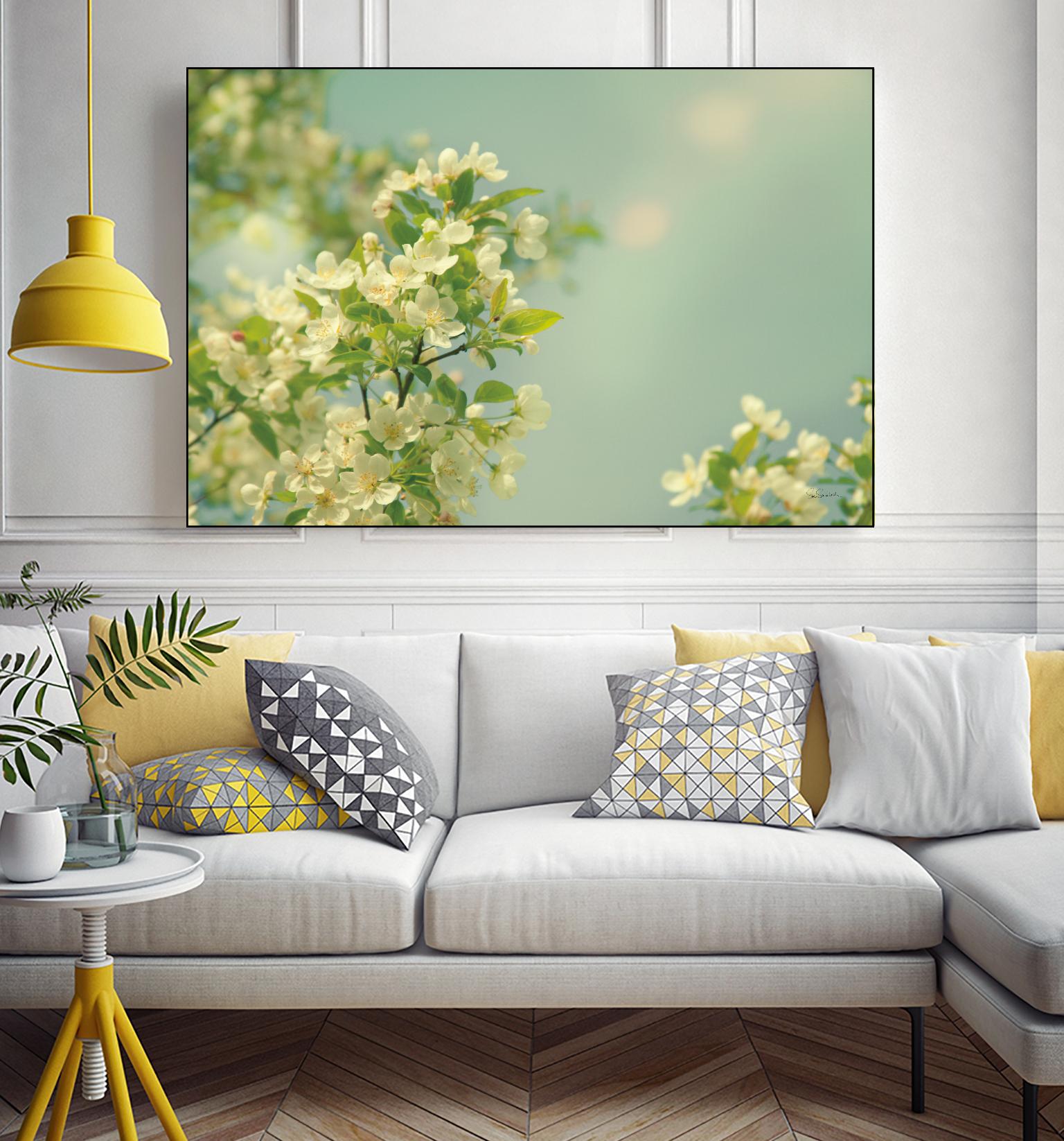 Spring Beauty I by Sue Schlabach on GIANT ART - white floral