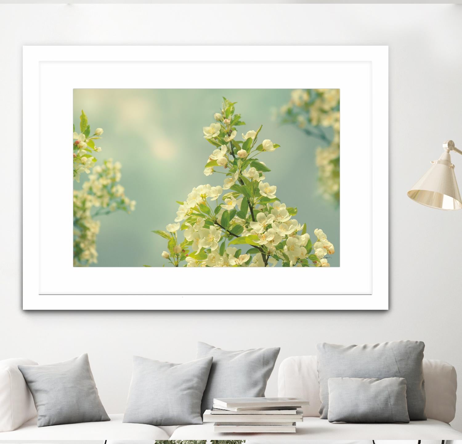 Spring Beauty II by Sue Schlabach on GIANT ART - white floral