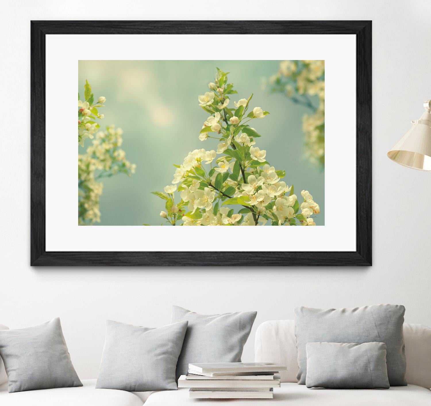 Spring Beauty II by Sue Schlabach on GIANT ART - white floral
