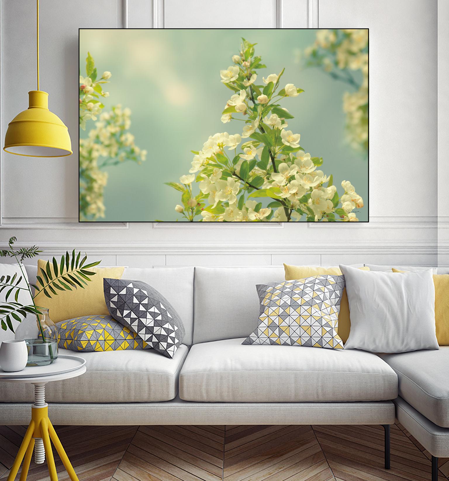 Spring Beauty II by Sue Schlabach on GIANT ART - white floral