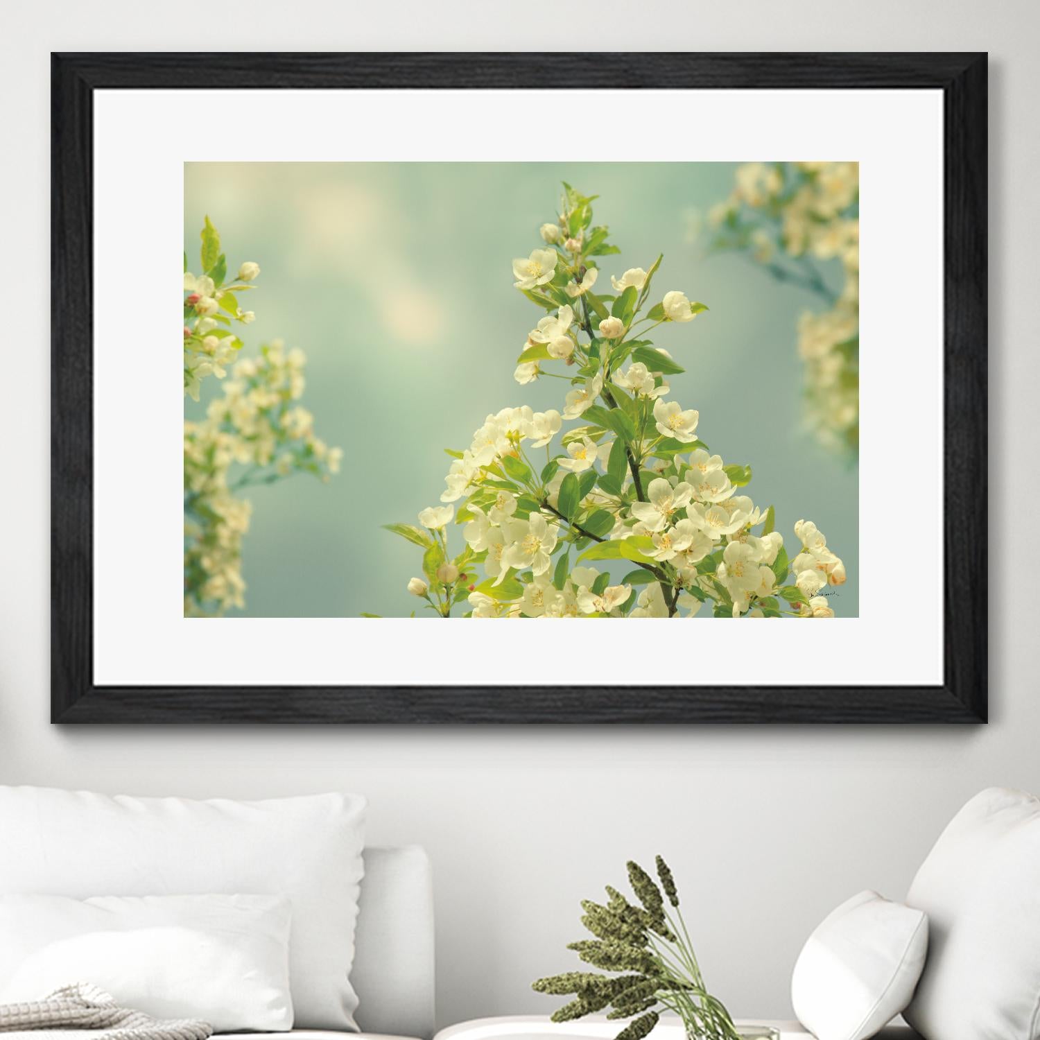 Spring Beauty II by Sue Schlabach on GIANT ART - white floral