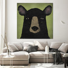 The Black Bear by Ryan Fowler on GIANT ART - green animals