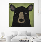 The Black Bear by Ryan Fowler on GIANT ART - green animals