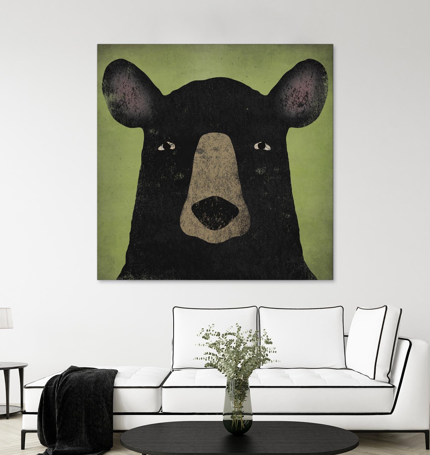 The Black Bear by Ryan Fowler on GIANT ART - green animals