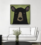 The Black Bear by Ryan Fowler on GIANT ART - green animals