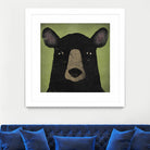 The Black Bear by Ryan Fowler on GIANT ART - green animals