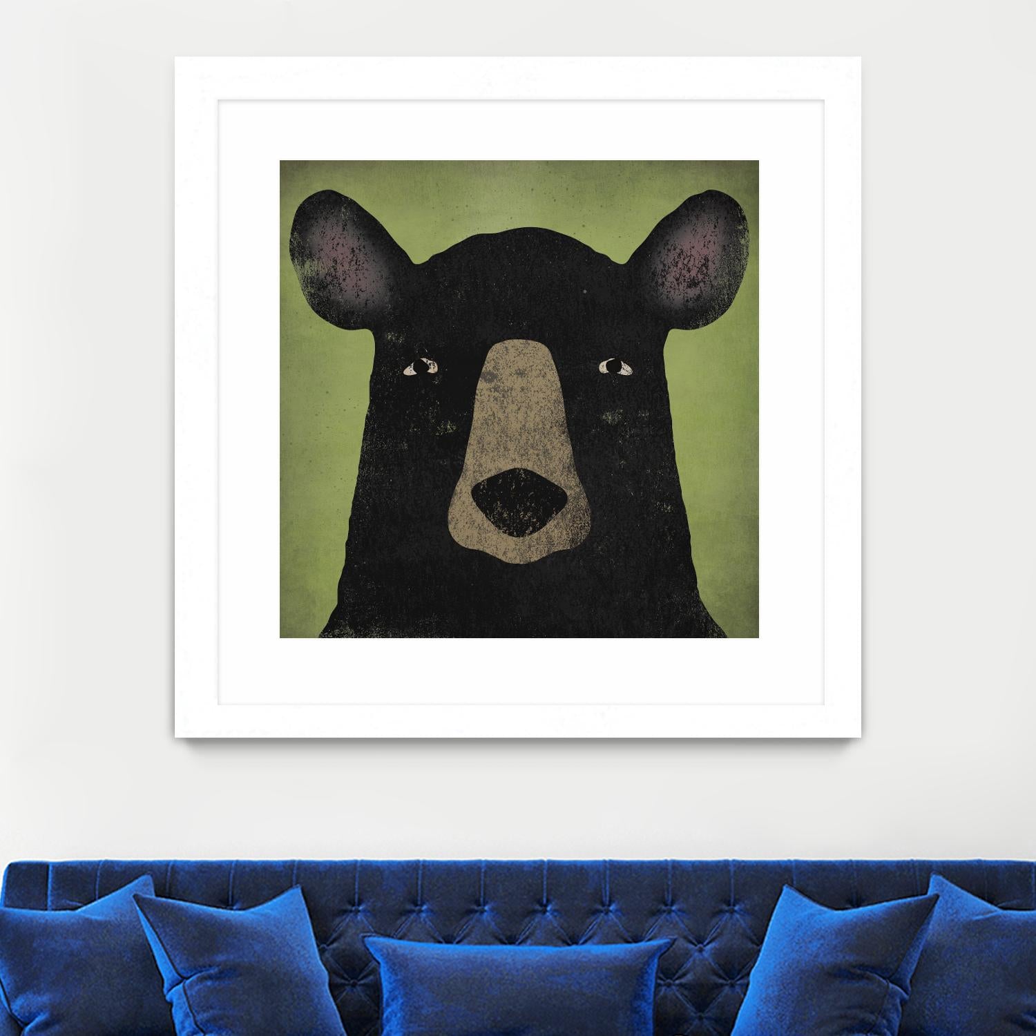 The Black Bear by Ryan Fowler on GIANT ART - green animals