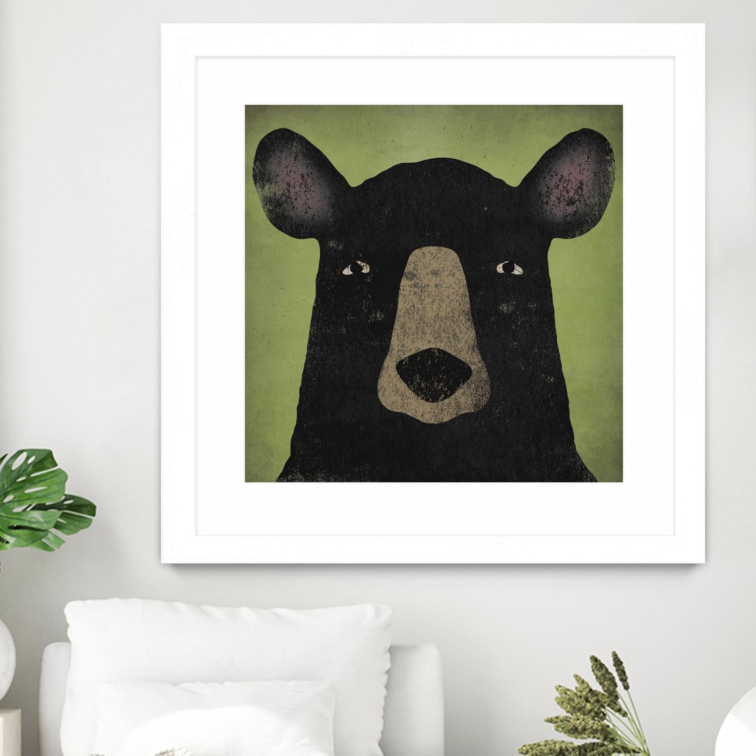 The Black Bear by Ryan Fowler on GIANT ART - green animals