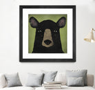 The Black Bear by Ryan Fowler on GIANT ART - green animals