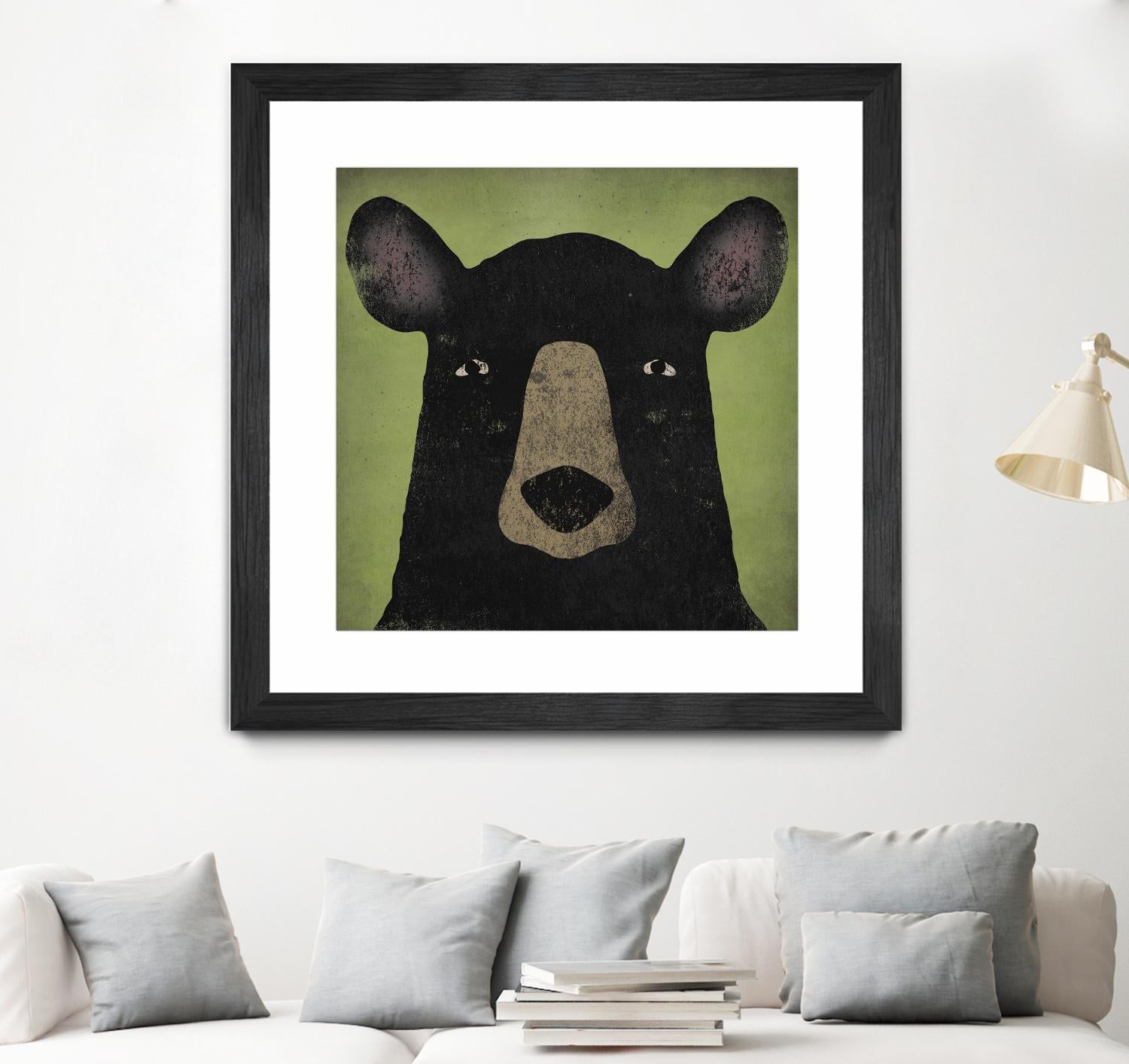 The Black Bear by Ryan Fowler on GIANT ART - green animals