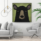 The Black Bear by Ryan Fowler on GIANT ART - green animals
