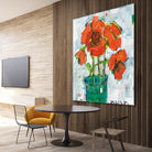 POP Original by Kellie Day on GIANT ART - turquoise floral