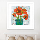 POP Original by Kellie Day on GIANT ART - turquoise floral