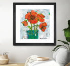 POP Original by Kellie Day on GIANT ART - turquoise floral