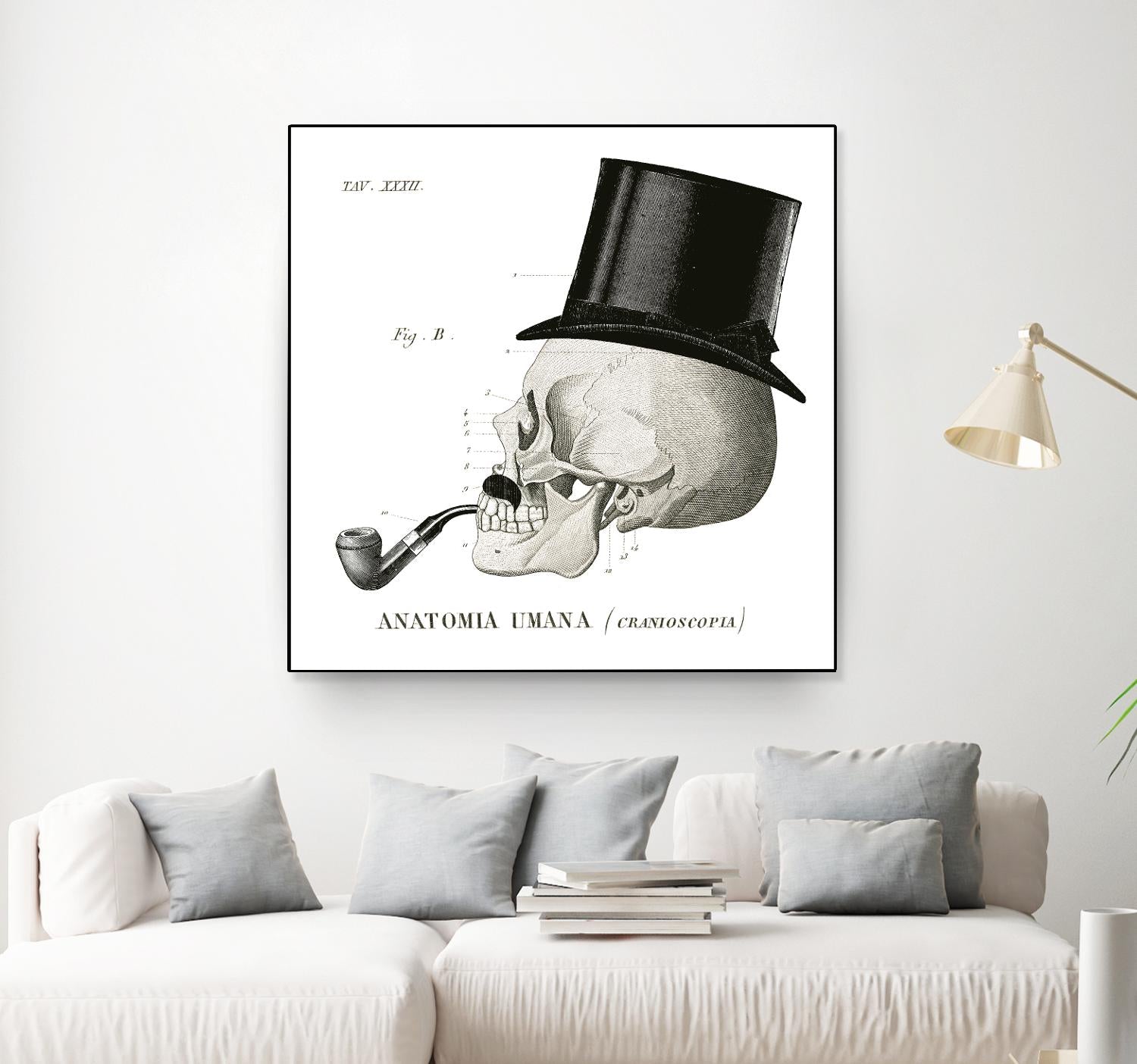 Dandy Bones II by Sue Schlabach on GIANT ART - white vintage