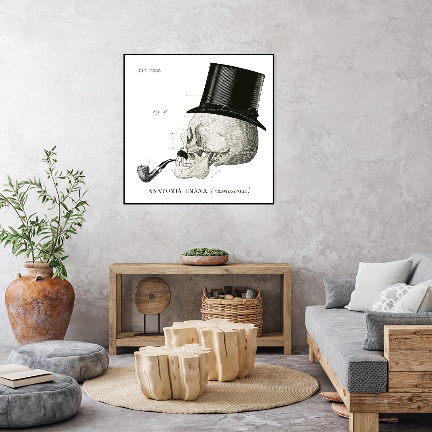 Dandy Bones II by Sue Schlabach on GIANT ART - white vintage