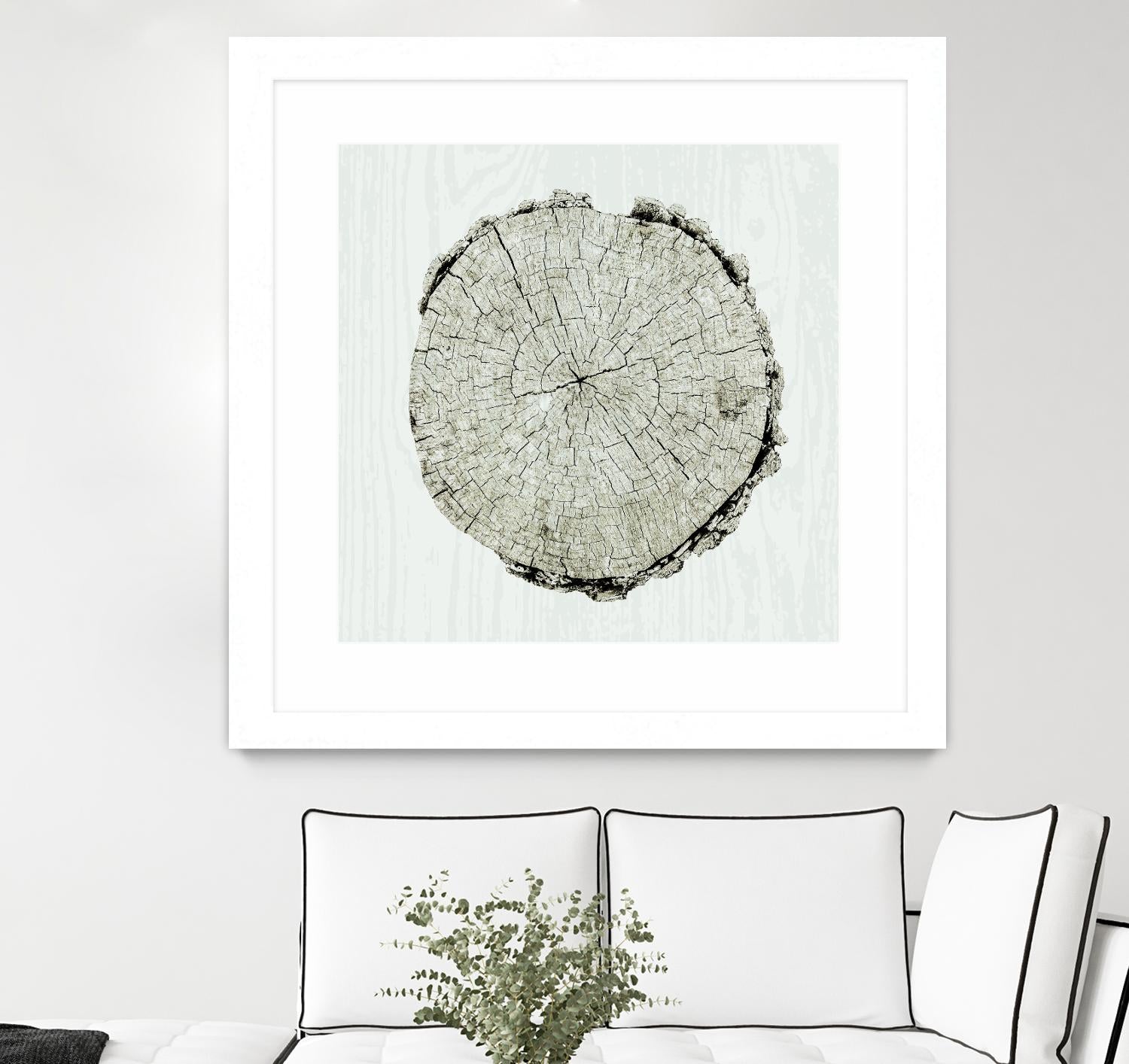 Woodland Years II by Sue Schlabach on GIANT ART - beige trees