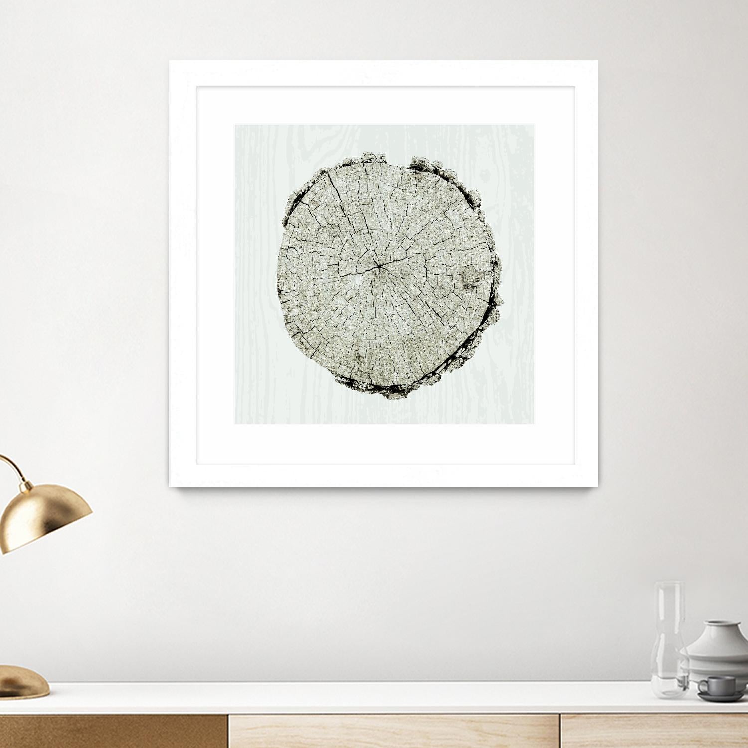 Woodland Years II by Sue Schlabach on GIANT ART - beige trees