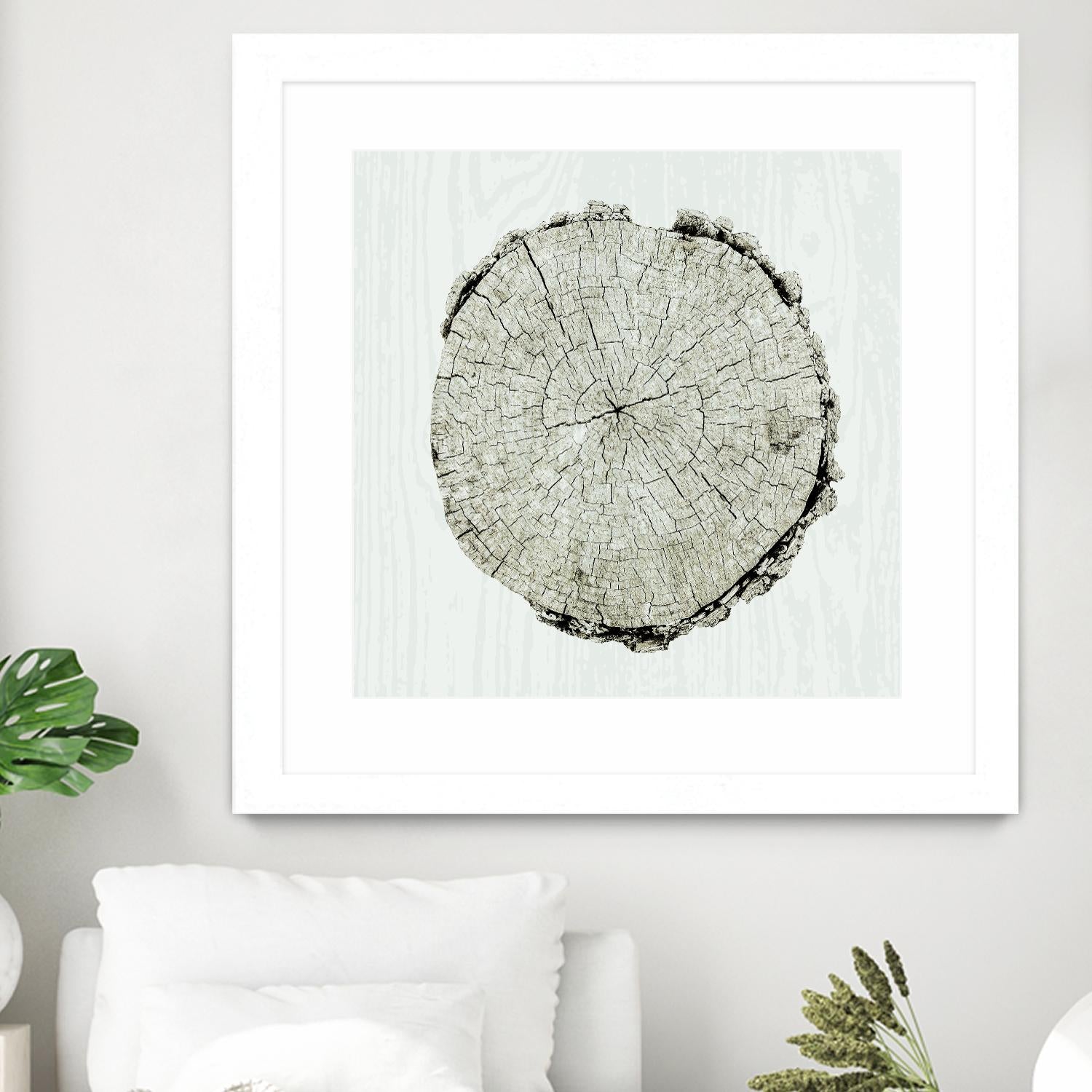 Woodland Years II by Sue Schlabach on GIANT ART - beige trees