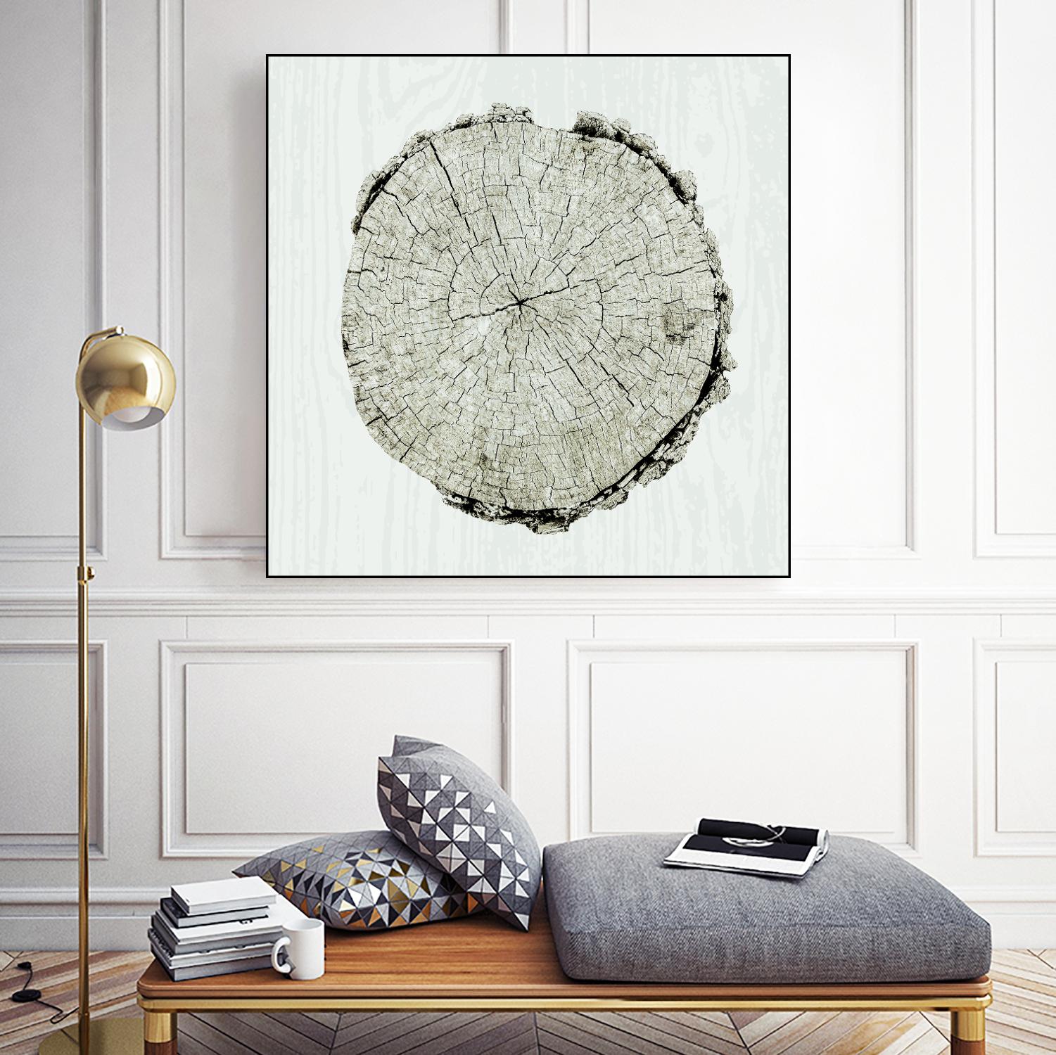 Woodland Years II by Sue Schlabach on GIANT ART - beige trees