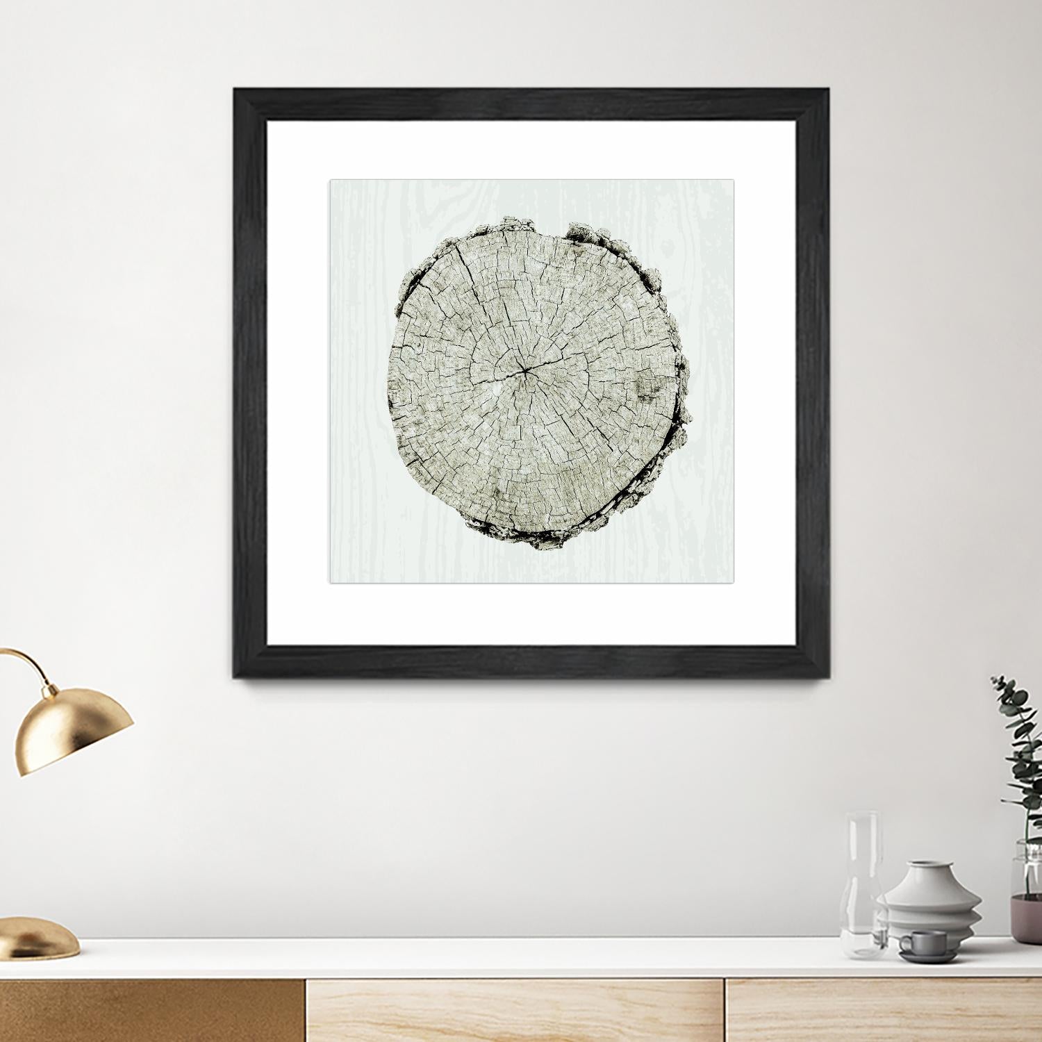 Woodland Years II by Sue Schlabach on GIANT ART - beige trees