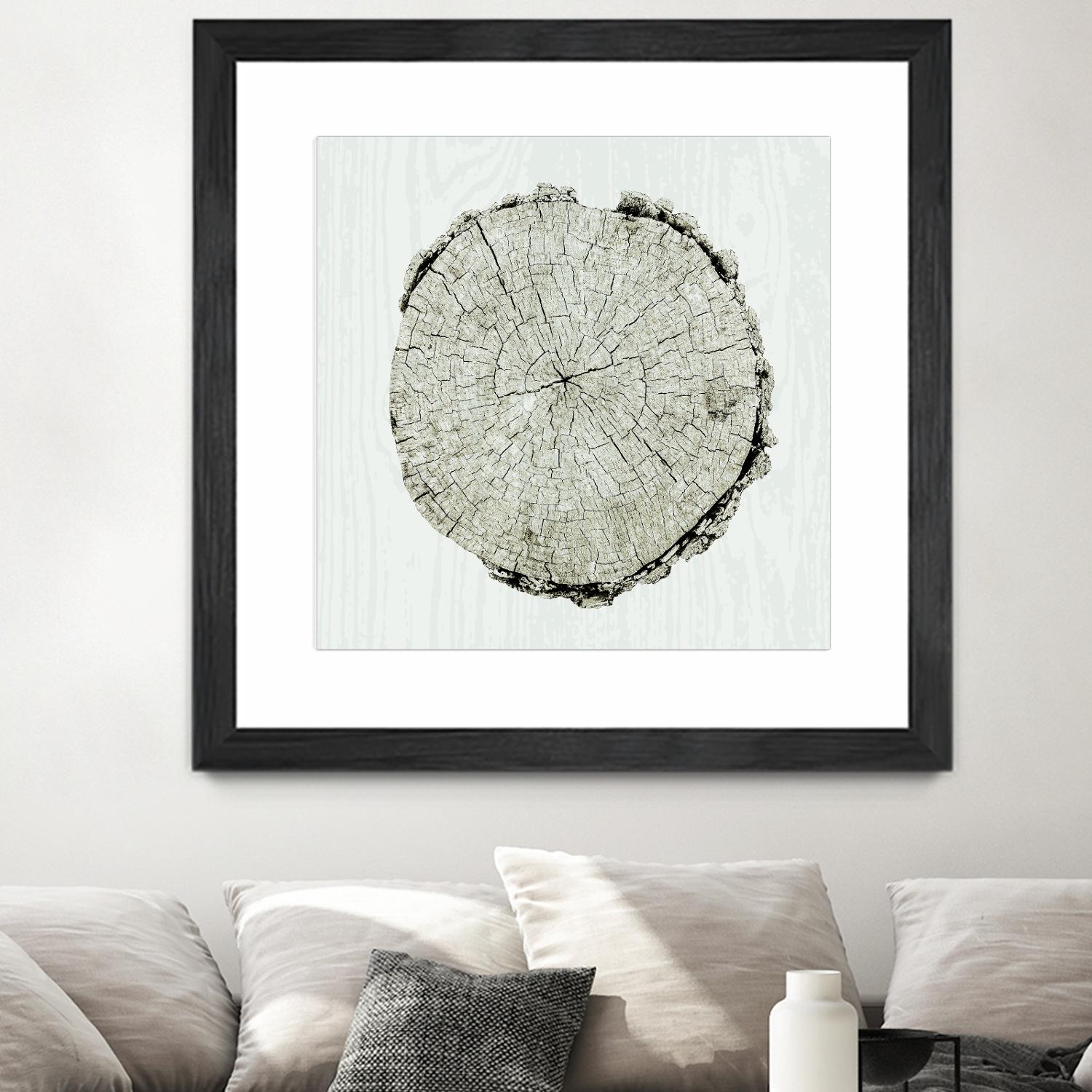 Woodland Years II by Sue Schlabach on GIANT ART - beige trees