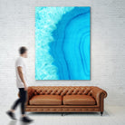 Agate Geode I by Portfolio on GIANT ART - blue contemporary