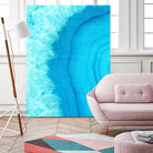 Agate Geode I by Portfolio on GIANT ART - blue contemporary