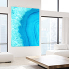Agate Geode I by Portfolio on GIANT ART - blue contemporary