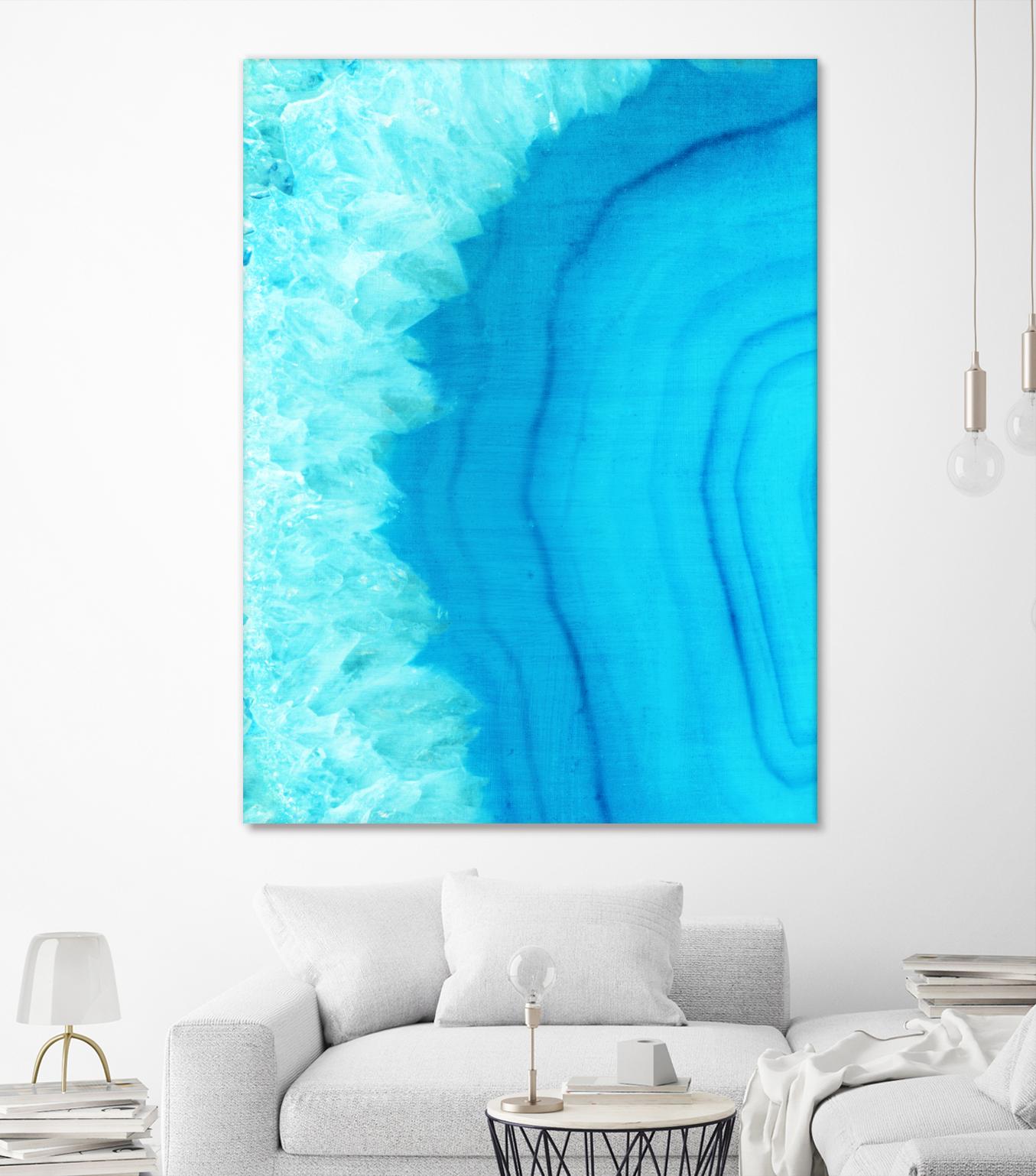 Agate Geode I by Portfolio on GIANT ART - blue contemporary