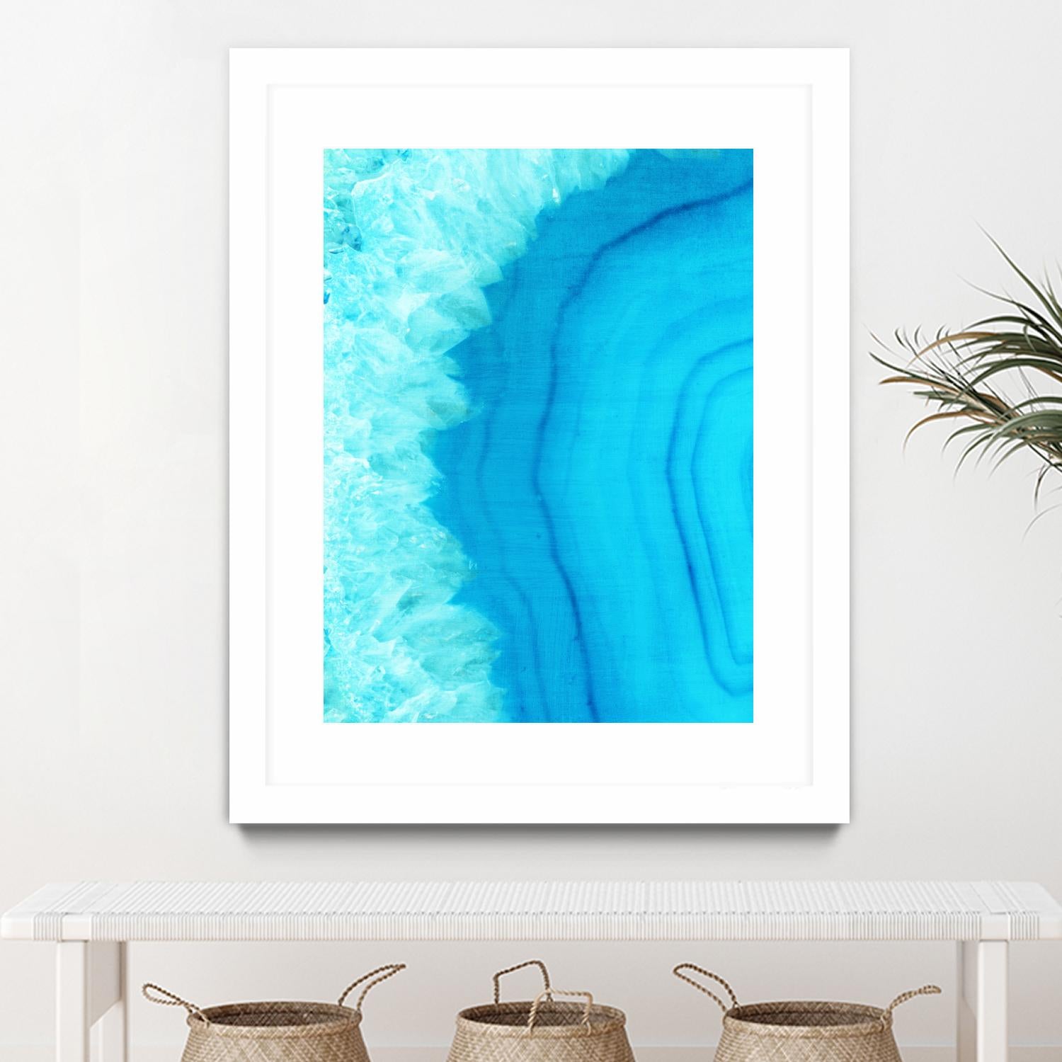 Agate Geode I by Portfolio on GIANT ART - blue contemporary