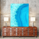 Agate Geode I by Portfolio on GIANT ART - blue contemporary
