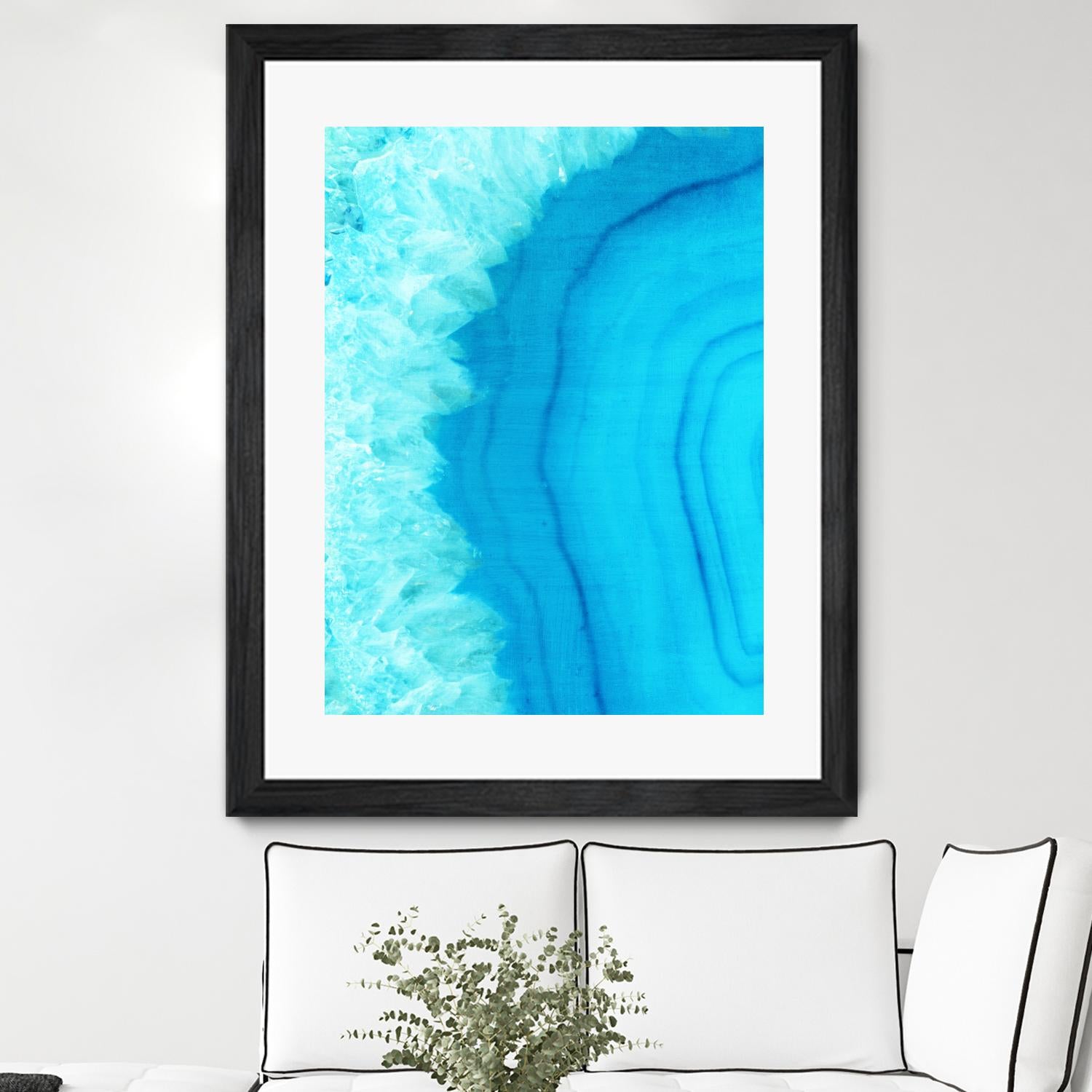 Agate Geode I by Portfolio on GIANT ART - blue contemporary