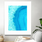Agate Geode I by Portfolio on GIANT ART - blue contemporary