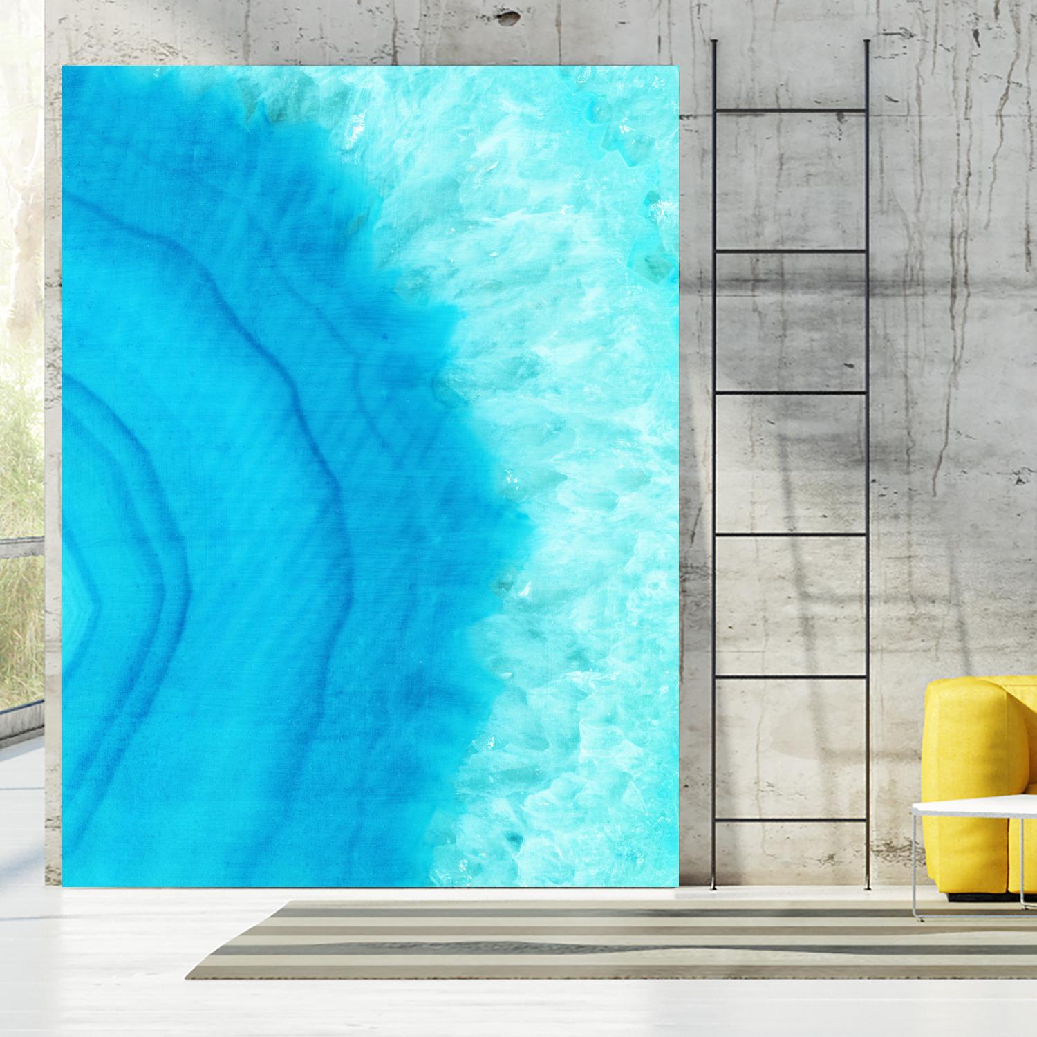 Agate Geode II by Portfolio on GIANT ART - blue contemporary