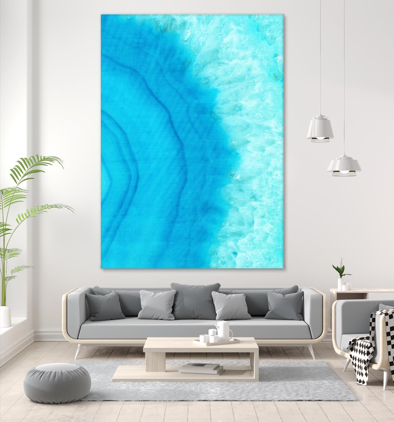 Agate Geode II by Portfolio on GIANT ART - blue contemporary
