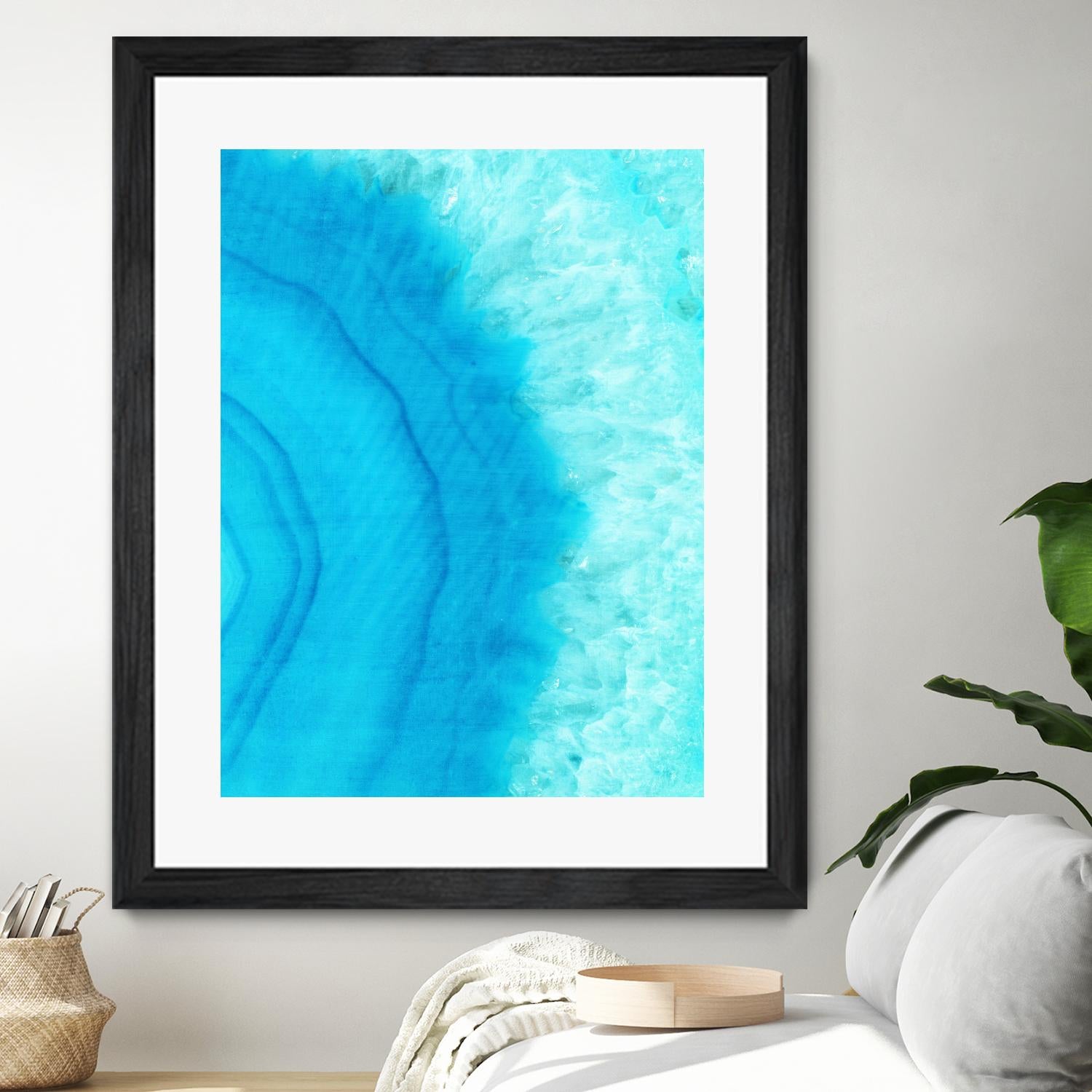 Agate Geode II by Portfolio on GIANT ART - blue contemporary