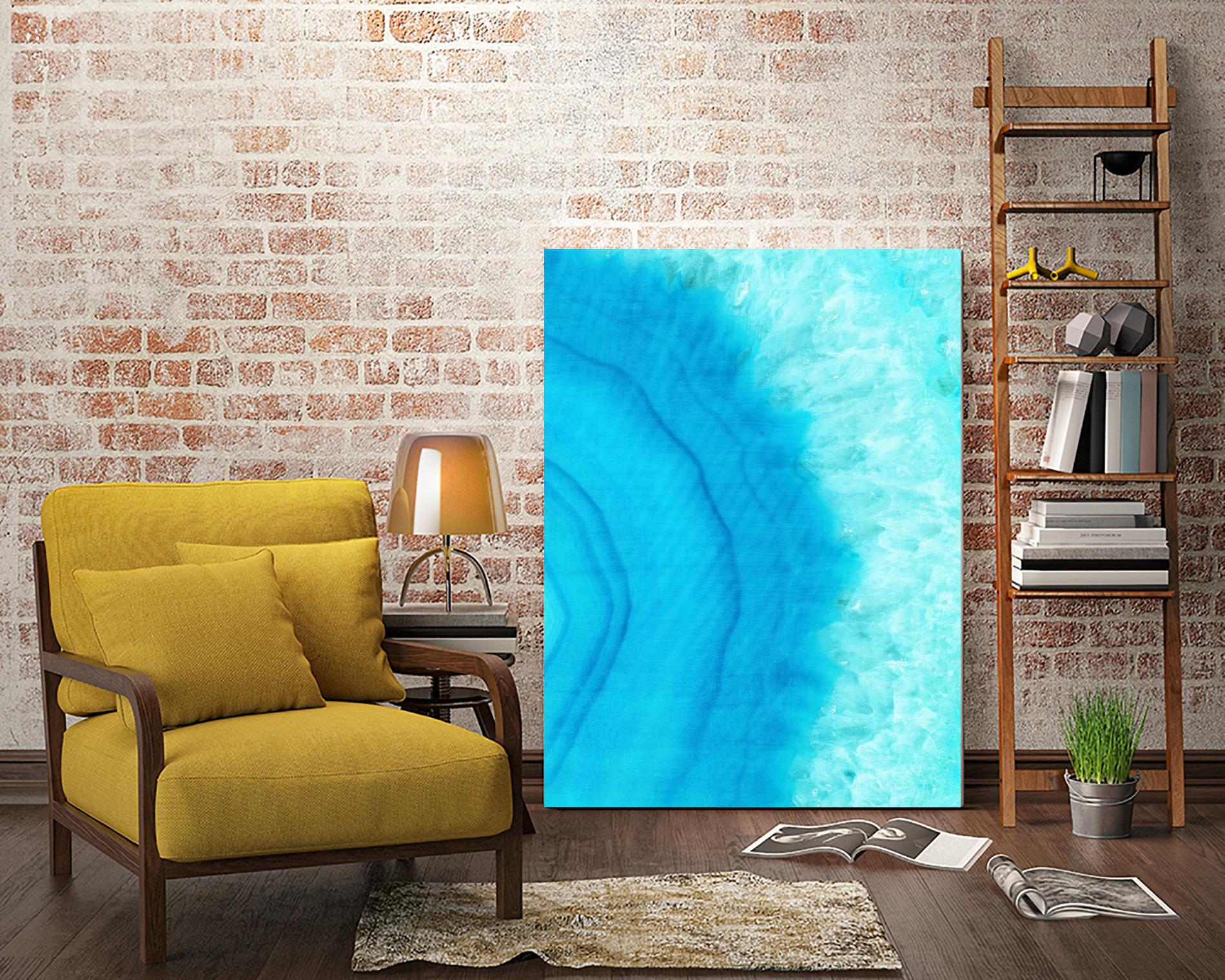 Agate Geode II by Portfolio on GIANT ART - blue contemporary