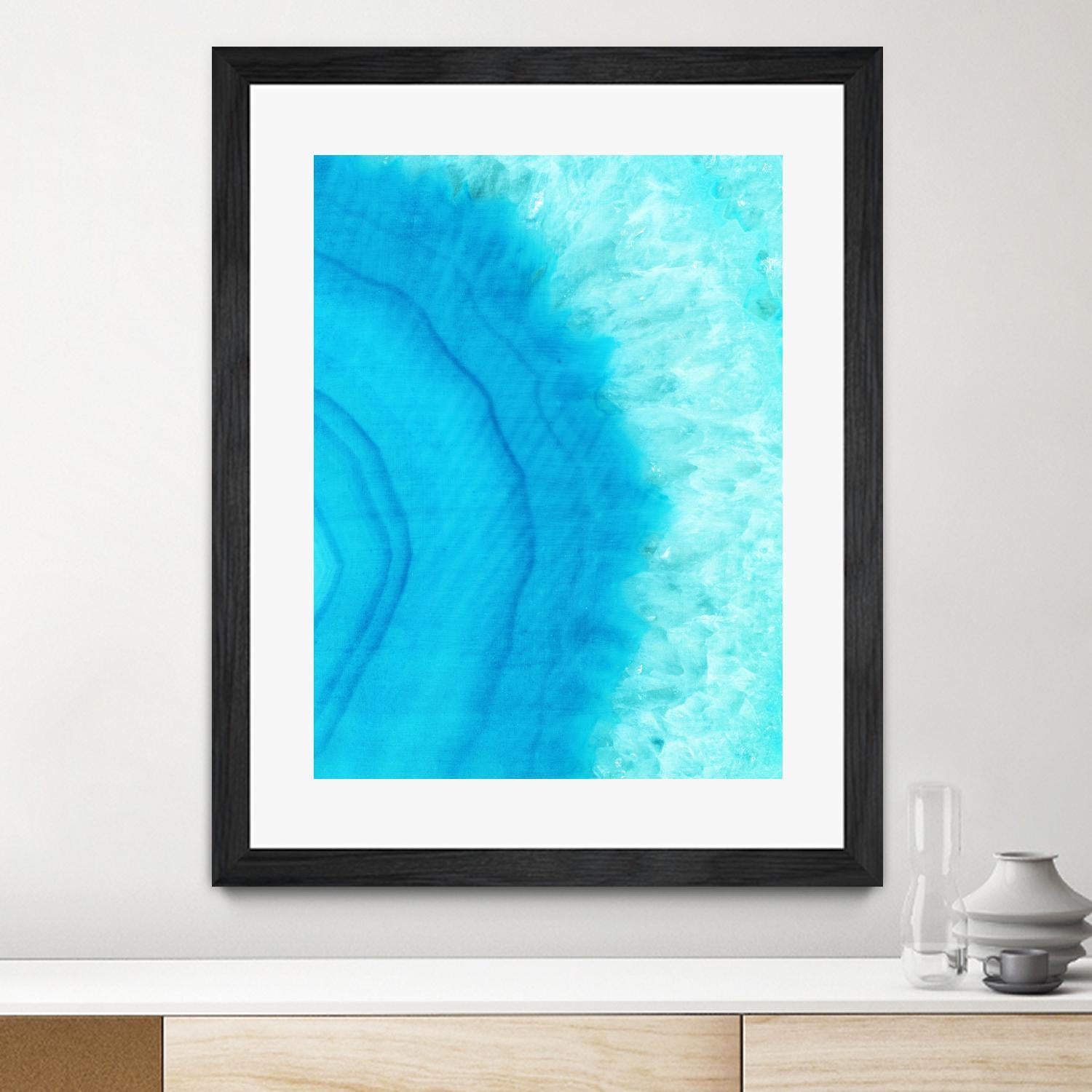 Agate Geode II by Portfolio on GIANT ART - blue contemporary