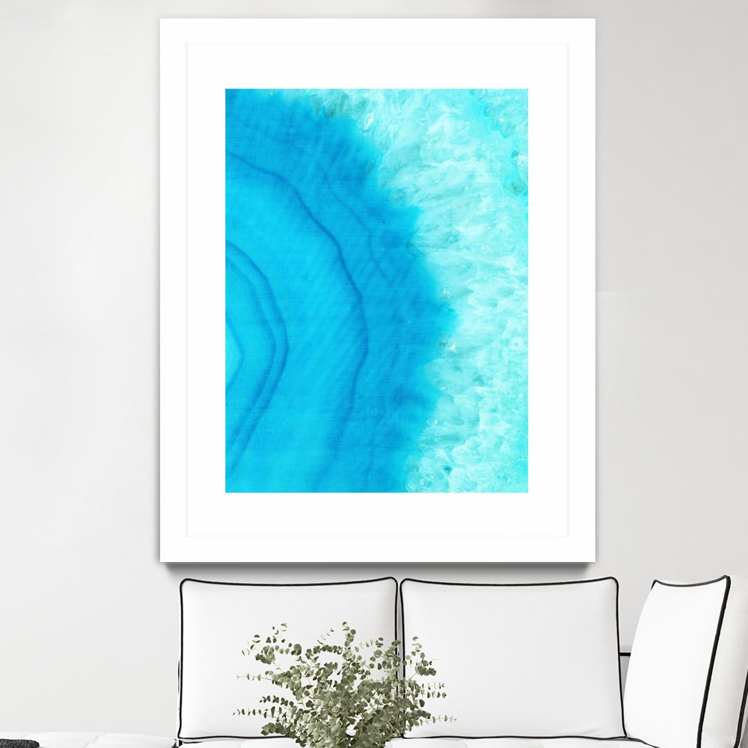 Agate Geode II by Portfolio on GIANT ART - blue contemporary