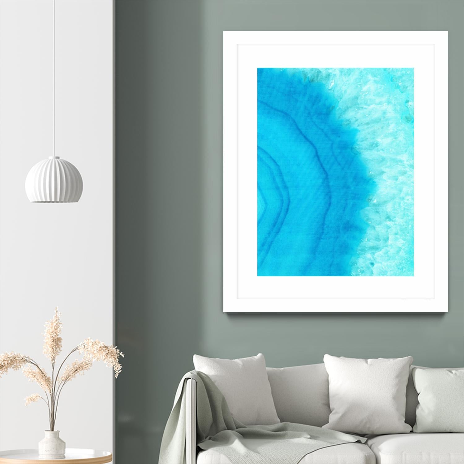Agate Geode II by Portfolio on GIANT ART - blue contemporary