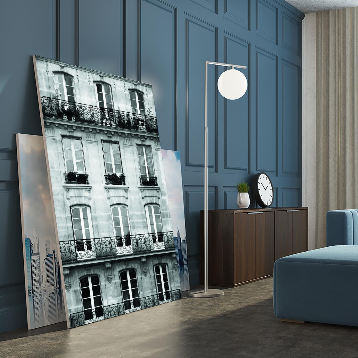 Across the Street II by Laura Marshall on GIANT ART - black architectural