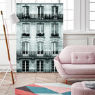 Across the Street II by Laura Marshall on GIANT ART - black architectural